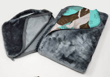 Load image into Gallery viewer, Brindle Cardigan Corgi Soft Travel Blanket with Bag
