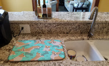 Load image into Gallery viewer, Fawn Cardigan Corgi Dish Drying Mat – Absorbent, Artistic Kitchen Essentials