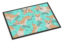 Load image into Gallery viewer, Fawn Cardigan Corgi Doormat - 24x36 Decorative Floor Mat – Indoor/Outdoor Rug with Artistic Flair