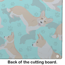 Load image into Gallery viewer, Fawn Cardigan Corgi Glass Cutting Boards – Durable, Decorative Kitchen Art Large
