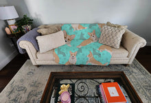 Load image into Gallery viewer, Fawn Cardigan Corgi Quilted Blanket 50x60