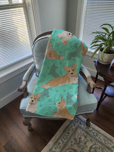 Load image into Gallery viewer, Fawn Cardigan Corgi Quilted Blanket 50x60