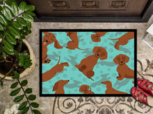Load image into Gallery viewer, Red Dachshund Doormat - 24x36 Decorative Floor Mat – Indoor/Outdoor Rug with Artistic Flair
