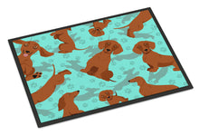 Load image into Gallery viewer, Red Dachshund Doormat - 24x36 Decorative Floor Mat – Indoor/Outdoor Rug with Artistic Flair