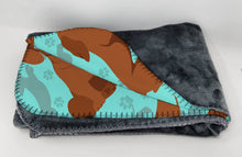 Load image into Gallery viewer, Red Dachshund Soft Travel Blanket with Bag