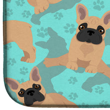 Load image into Gallery viewer, Fawn French Bulldog Dish Drying Mat – Absorbent, Artistic Kitchen Essentials