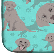 Load image into Gallery viewer, Grey Labrador Retriever Dish Drying Mat – Absorbent, Artistic Kitchen Essentials
