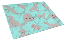 Load image into Gallery viewer, Grey Labrador Retriever Glass Cutting Boards – Durable, Decorative Kitchen Art Large