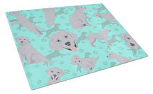 Load image into Gallery viewer, Silver Labrador Retriever Glass Cutting Boards – Durable, Decorative Kitchen Art Large