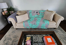 Load image into Gallery viewer, Silver Labrador Retriever Quilted Blanket 50x60
