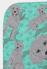 Load image into Gallery viewer, Silver Labrador Retriever Quilted Blanket 50x60