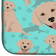 Load image into Gallery viewer, Yellow Labrador Retriever Dish Drying Mat – Absorbent, Artistic Kitchen Essentials