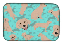 Load image into Gallery viewer, Yellow Labrador Retriever Dish Drying Mat – Absorbent, Artistic Kitchen Essentials