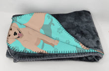 Load image into Gallery viewer, Yellow Labrador Retriever Soft Travel Blanket with Bag