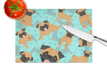 Load image into Gallery viewer, Apricot Pug Glass Cutting Boards – Durable, Decorative Kitchen Art Large