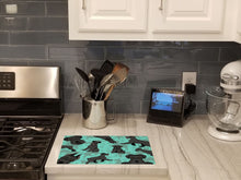 Load image into Gallery viewer, Black Schnauzer Glass Cutting Boards – Durable, Decorative Kitchen Art Large