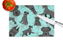 Load image into Gallery viewer, Black Schnauzer Glass Cutting Boards – Durable, Decorative Kitchen Art Large