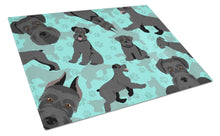 Load image into Gallery viewer, Black Schnauzer Glass Cutting Boards – Durable, Decorative Kitchen Art Large