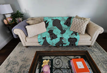 Load image into Gallery viewer, Black Schnauzer Quilted Blanket 50x60
