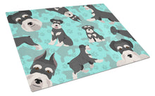 Load image into Gallery viewer, Black and Silver Schnauzer Glass Cutting Boards – Durable, Decorative Kitchen Art Large