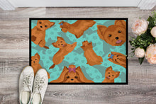 Load image into Gallery viewer, Red Yorkie Doormat - 24x36 Decorative Floor Mat – Indoor/Outdoor Rug with Artistic Flair