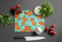 Load image into Gallery viewer, Red Yorkie Glass Cutting Boards – Durable, Decorative Kitchen Art Large