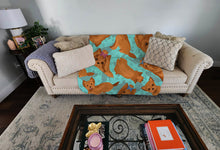 Load image into Gallery viewer, Red Yorkie Quilted Blanket 50x60