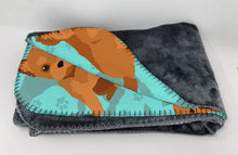 Load image into Gallery viewer, Red Yorkie Soft Travel Blanket with Bag