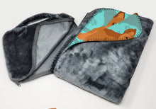 Load image into Gallery viewer, Red Yorkie Soft Travel Blanket with Bag