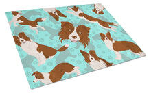 Load image into Gallery viewer, Red Border Collie Glass Cutting Boards – Durable, Decorative Kitchen Art Large