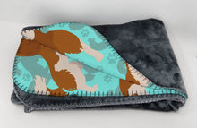 Load image into Gallery viewer, Blenheim Cavalier Spaniel Soft Travel Blanket with Bag