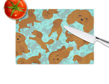 Load image into Gallery viewer, Ruby Cavalier Spaniel Glass Cutting Boards – Durable, Decorative Kitchen Art Large