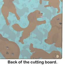 Load image into Gallery viewer, Ruby Cavalier Spaniel Glass Cutting Boards – Durable, Decorative Kitchen Art Large