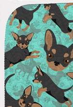 Load image into Gallery viewer, Black and Tan Chihuahua Quilted Blanket 50x60