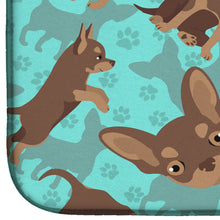 Load image into Gallery viewer, Chocolate Chihuahua Dish Drying Mat – Absorbent, Artistic Kitchen Essentials