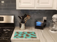 Load image into Gallery viewer, Chocolate Chihuahua Glass Cutting Boards – Durable, Decorative Kitchen Art Large