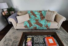 Load image into Gallery viewer, Chocolate Chihuahua Quilted Blanket 50x60