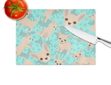Load image into Gallery viewer, Cream Chihuahua Glass Cutting Boards – Durable, Decorative Kitchen Art Large