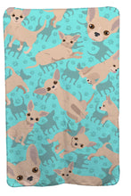 Load image into Gallery viewer, Cream Chihuahua Soft Travel Blanket with Bag