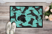 Load image into Gallery viewer, Black Great Dane Doormat - 24x36 Decorative Floor Mat – Indoor/Outdoor Rug with Artistic Flair