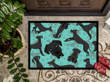 Load image into Gallery viewer, Black Great Dane Doormat - 24x36 Decorative Floor Mat – Indoor/Outdoor Rug with Artistic Flair