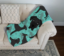 Load image into Gallery viewer, Black Great Dane Quilted Blanket 50x60