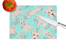 Load image into Gallery viewer, Wheaten Scottish Terrier Glass Cutting Boards – Durable, Decorative Kitchen Art Large
