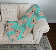 Load image into Gallery viewer, Wheaten Scottish Terrier Quilted Blanket 50x60