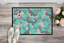 Load image into Gallery viewer, Grey Siberian Husky Doormat - 24x36 Decorative Floor Mat – Indoor/Outdoor Rug with Artistic Flair