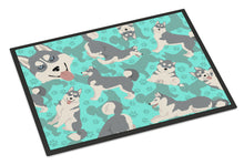 Load image into Gallery viewer, Grey Siberian Husky Doormat - 24x36 Decorative Floor Mat – Indoor/Outdoor Rug with Artistic Flair