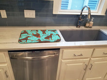 Load image into Gallery viewer, Red Doberman Pinscher Dish Drying Mat – Absorbent, Artistic Kitchen Essentials