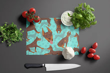 Load image into Gallery viewer, Red Doberman Pinscher Glass Cutting Boards – Durable, Decorative Kitchen Art Large