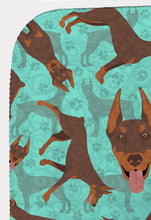 Load image into Gallery viewer, Red Doberman Pinscher Quilted Blanket 50x60