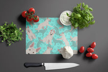 Load image into Gallery viewer, White German Shepherd Glass Cutting Boards – Durable, Decorative Kitchen Art Large